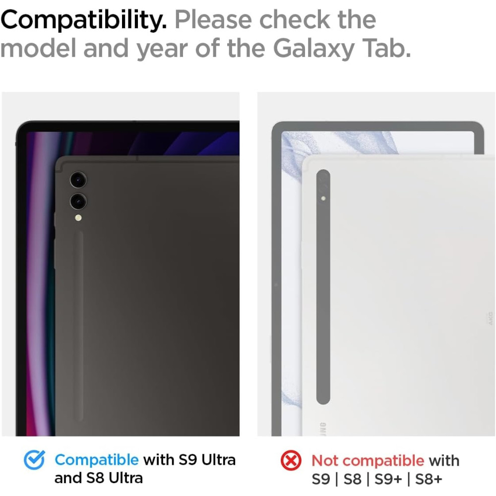 Spigen Rugged Armor Pro - Θήκη Samsung Galaxy Tab S10 Ultra / S9 Ultra / S8 Ultra 14.6'' με Υποδοχή για Γραφίδα - Black (ACS06538)