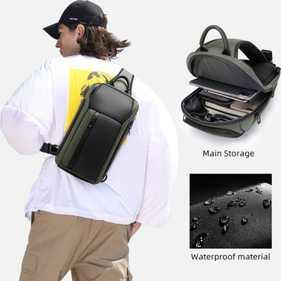 Bange 7566 - Ανδρικό Τσαντάκι Ώμου / Χιαστί Crossbody - 7.8L - Green