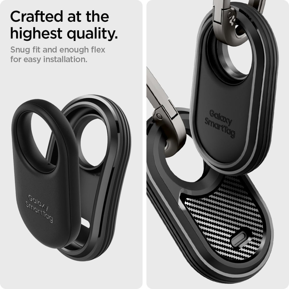 Spigen Rugged Armor - Θήκη / Μπρελόκ Samsung Galaxy SmartTag2 - Matte Black (ACS06271)