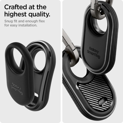Spigen Rugged Armor - Θήκη / Μπρελόκ Samsung Galaxy SmartTag2 - Matte Black (ACS06271)