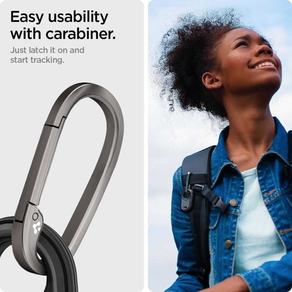 Spigen Rugged Armor - Θήκη / Μπρελόκ Samsung Galaxy SmartTag2 - Matte Black (ACS06271)