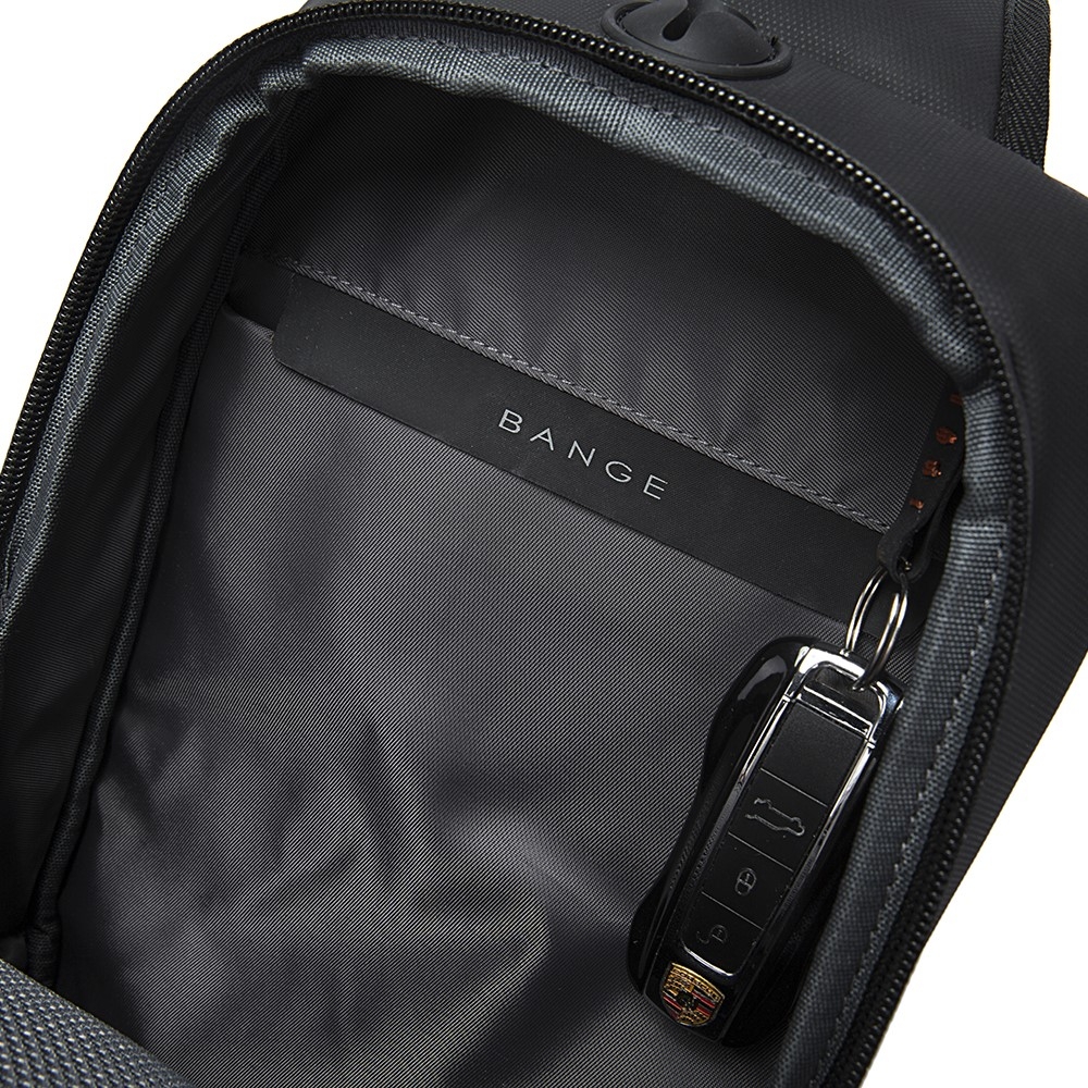 Bange 7210 - Ανδρικό Τσαντάκι Ώμου / Χιαστί Crossbody - 7.4L - Black