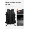 Bange 22039 Business Travel Backpack - Ανθεκτικό Επεκτάσιμο Σακίδιο / Τσάντα Πλάτης & Μεταφοράς Laptop έως 17.3" - 26L έως 45L - Black