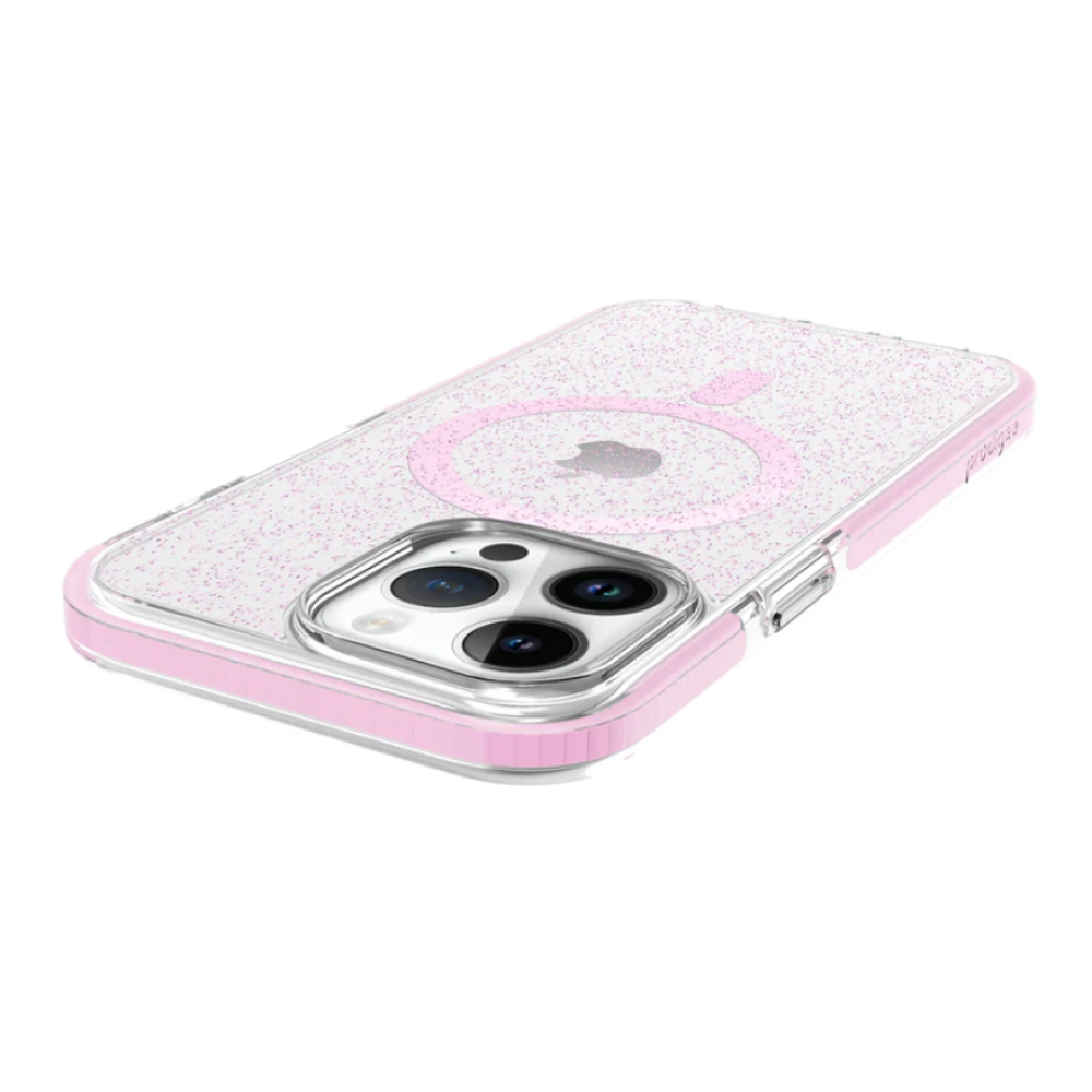 Prodigee Super Star - Σκληρή Ανθεκτική Διάφανη Θήκη MagSafe - Apple iPhone 15 Pro Max - Rose (IPH15P-6.7-STRM-RSE)