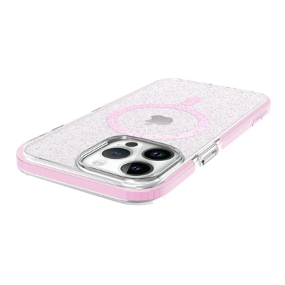 Prodigee Super Star - Σκληρή Ανθεκτική Διάφανη Θήκη MagSafe - Apple iPhone 15 Pro - Rose (IPH15P-6.1-STRM-RSE)
