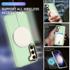 HappyCase Ημιδιάφανη Σκληρή Θήκη MagSafe - Samsung Galaxy S23 Plus - Matte Green (8719246412776)