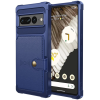 HappyCase 3 σε 1 - Θήκη Σιλικόνης με Ενσωματωμένο PU Πορτοφόλι - Google Pixel 7 Pro - Dark Blue (8719246421440)