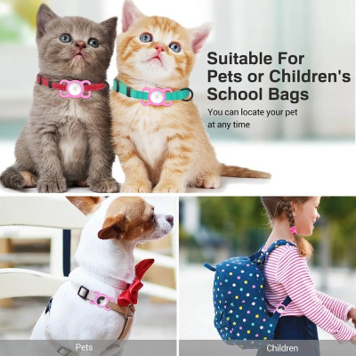 Ofkoz Θήκη Σιλικόνης Apple AirTag για Κολάρο Κατοικιδίων - Pink (OKCH02)