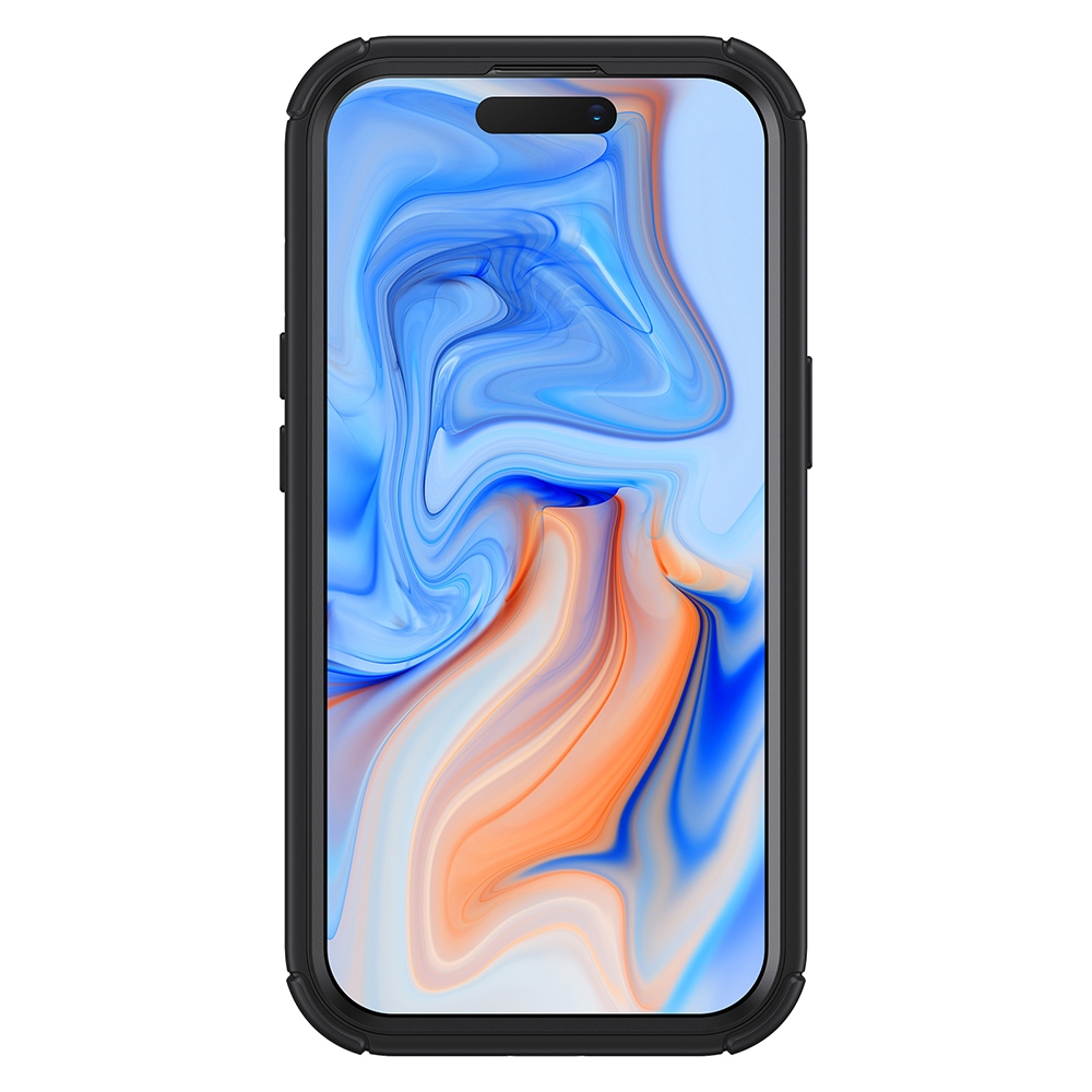 ESR Armor Tough with Stash Stand HaloLock - Ανθεκτική 360° Διάφανη MagSafe Θήκη με Kickstand & Tempered Glass για Φακό Κάμερας - Apple iPhone 15 Plus - Clear / Black (4894240176610)