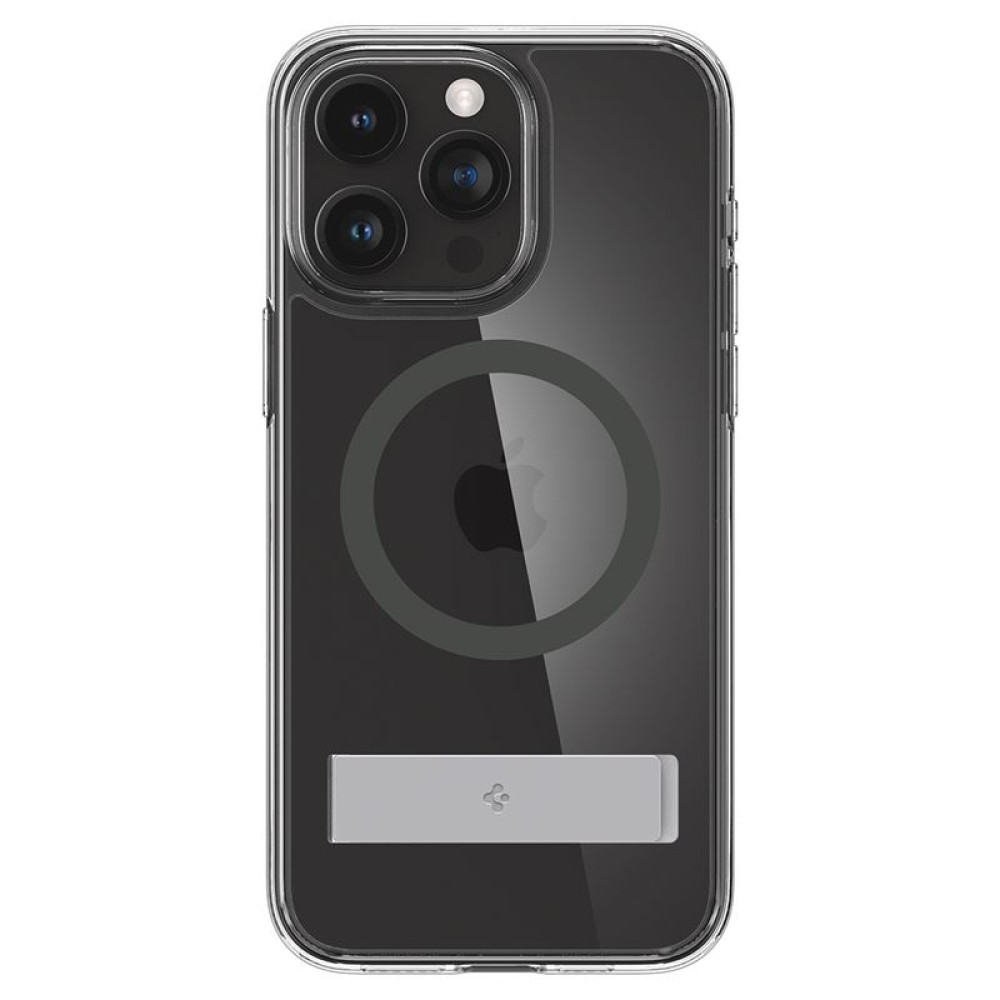Θήκη Apple iPhone 15 Pro Max - Spigen Ultra Hybrid S MagFit Διάφανη με MagSafe - Graphite (ACS06584)