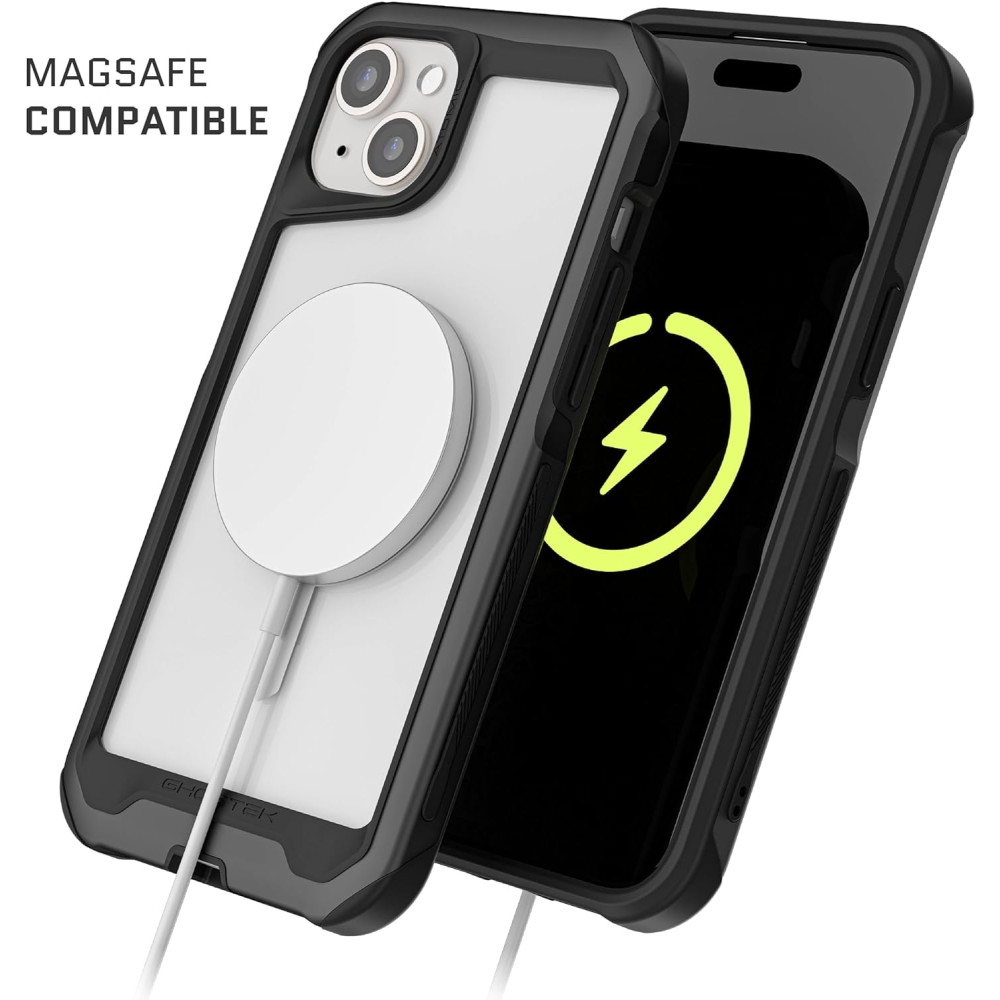 Ghostek Atomic Slim 4 - Ανθεκτική Θήκη MagSafe - Apple iPhone 15 Plus - Black (GHOCAS3507)