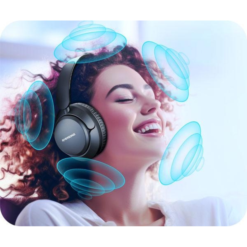Riversong Rhythm M6 Bluetooth Headphones - Ασύρματα Ακουστικά Κεφαλής Bluetooth - Black (EA279B)