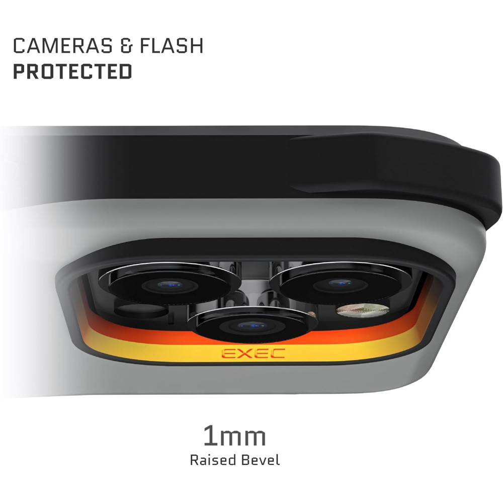 Ghostek Exec 6 - Ανθεκτική MagSafe Θήκη - Πορτοφόλι Apple iPhone 15 Pro Max - Grey (GHOCAS3605)