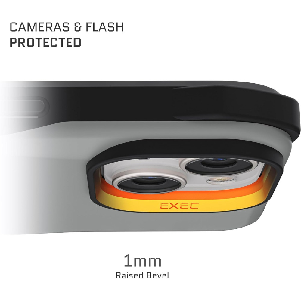 Ghostek Exec 6 - Ανθεκτική MagSafe Θήκη - Πορτοφόλι Apple iPhone 15 - Grey (GHOCAS3599)