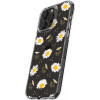 HappyCase Διάφανη Θήκη Σιλικόνης Apple iPhone 15 Pro - Floral Print (8719246420337)