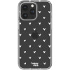 HappyCase Διάφανη Θήκη Σιλικόνης Apple iPhone 15 Pro - Hearts Print (8719246420399)