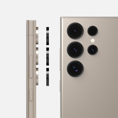 Αντιχαρακτικό Γυαλί Προστασίας για Φακό Κάμερας - Samsung Galaxy S24 Ultra - Ringke Camera Lens Frame Glass - Black (8809961784156)