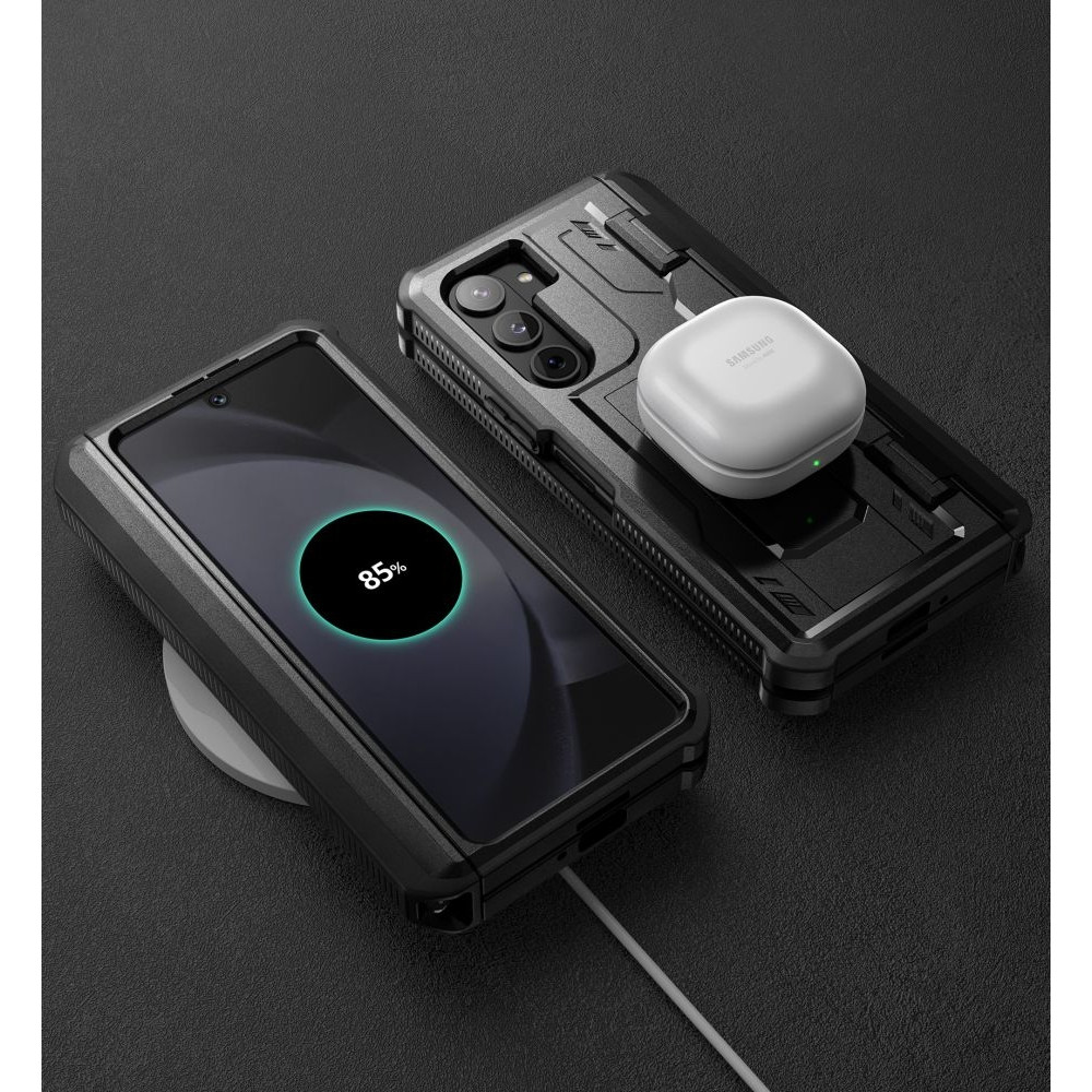 Tech-Protect Kevlar Pro Pen - Full Body Ανθεκτική Θήκη - Samsung Galaxy Z Fold5 - Black (9319456604702)