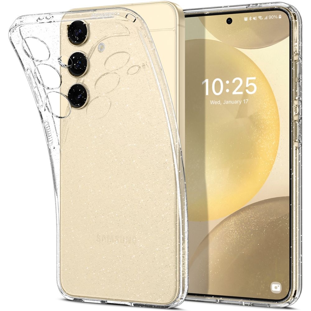 Θήκη Σιλικόνης - Samsung Galaxy S24 - Spigen Liquid Crystal Glitter - Crystal Quartz (ACS07345)
