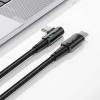 Tech-Protect Ultraboost Cable "L" - Καλώδιο Φόρτισης και Μεταφοράς Δεδομένων Type-C σε Type-C Ορθή Γωνία - 100cm - 60W - 6A - Grey (9490713935293)