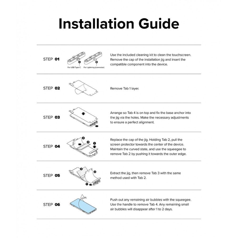 Μεμβράνη Προστασίας Οθόνης - Samsung Galaxy S24 Ultra - Ringke Dual Easy Film - 2 Τεμάχια - Clear (8809961784118)