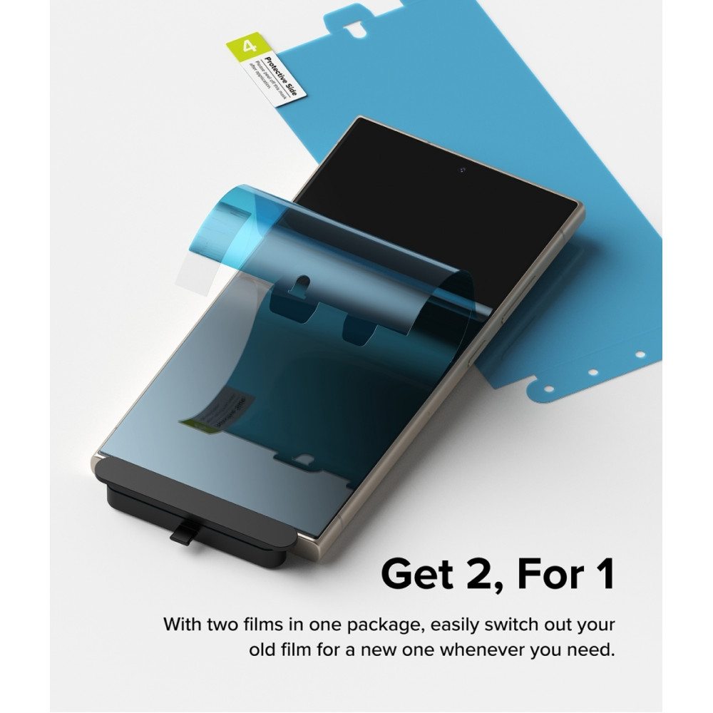 Μεμβράνη Προστασίας Οθόνης - Samsung Galaxy S24 Ultra - Ringke Dual Easy Film - 2 Τεμάχια - Clear (8809961784118)