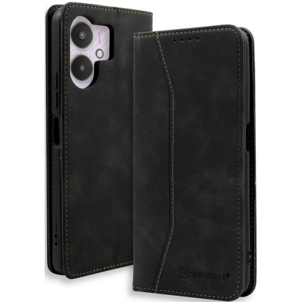 Bodycell Θήκη - Πορτοφόλι Xiaomi Redmi 13C / Poco C65 - Black (5206015073120)