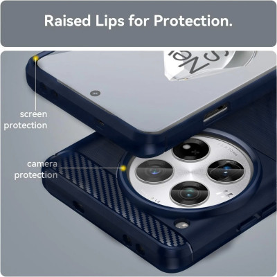 Θήκη Σιλικόνης - OnePlus 12 - HappyCase Brushed - Blue (8719246441301)