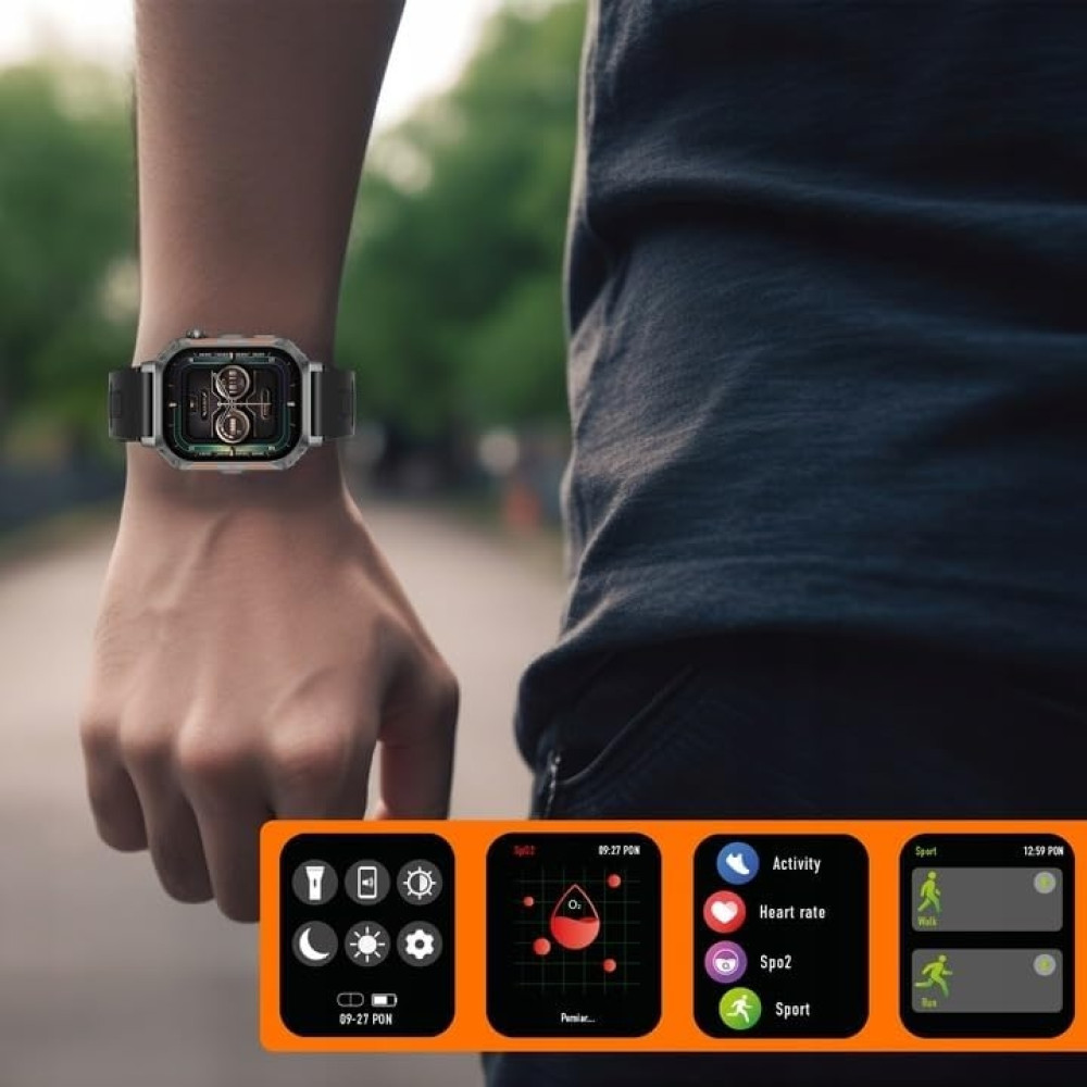 Riversong Smartwatch Motive 8S - Space Gray (SW803G)