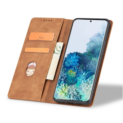 Θήκη Πορτοφόλι - Samsung Galaxy A15 - Bodycell Book Case - Brown (5206015073281)