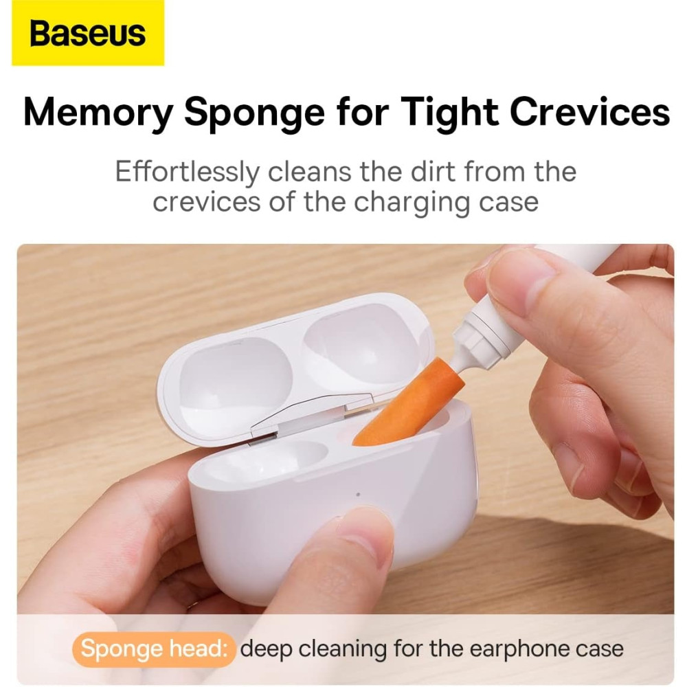 Baseus Cleaning Brush - Εργαλείο / Βουρτσάκι Καθαρισμού AirPods / Ακουστικών EarBuds / Smartphone / Smartwatch / Camera - White (NGBS000002)