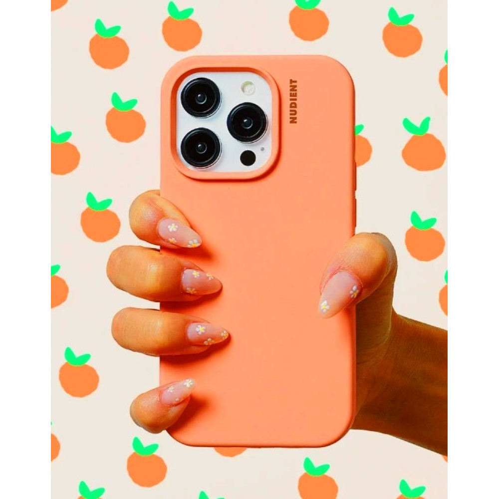 Nudient Base Case - Θήκη Σιλικόνης Apple iPhone 15 Pro Max - Peach Orange (00-020-0086-0104)