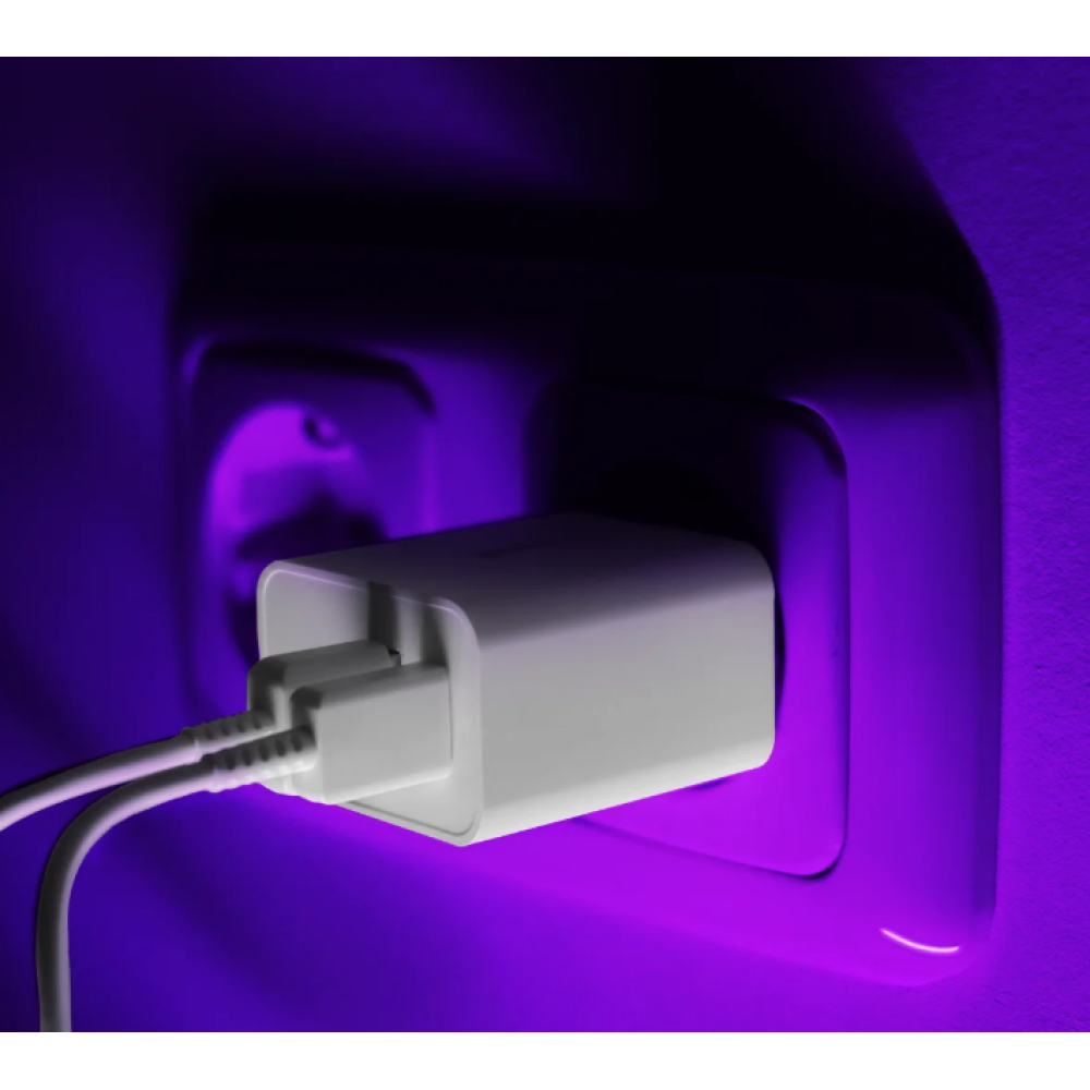 Buddi 30W GaN Mini Charger - Ταχυφορτιστής Ταξιδιού / Αντάπτορας με 1 x USB-A / 1 x Type-C - 30W - White - 5 Έτη Εγγύηση (8719246407826)