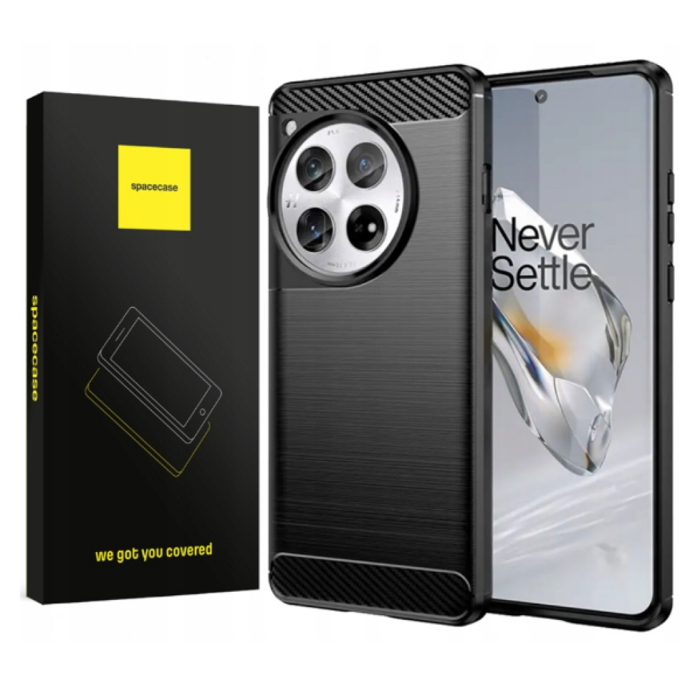 Θήκη Σιλικόνης - OnePlus 12 - Spacecase Carbon - Black (5905719107314)