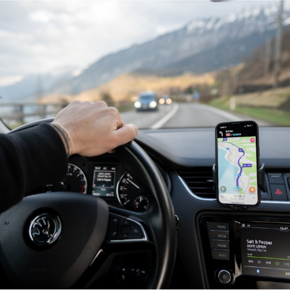 Spacecase SC16 Universal Air Vent Car Holder - Ρυθμιζόμενη Βάση Στήριξης Κινητών / Smartphone 4.7" - 7" για Αεραγωγούς Αυτοκινήτων - Black (5905719039097)