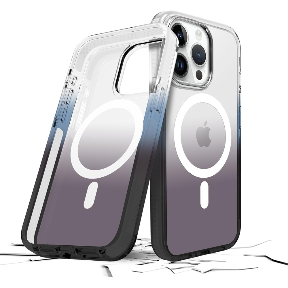 Θήκη iPhone 15 Pro Max Prodigee Safetee Flow + Mag Ανθεκτική Ημιδιάφανη με MagSafe - Night (IPH15P-6.7-FLWM-NGT)