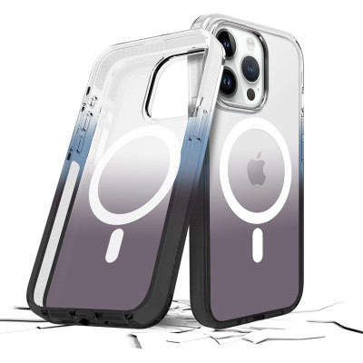 Θήκη iPhone 15 Pro Max Prodigee Safetee Flow + Mag Ανθεκτική Ημιδιάφανη με MagSafe - Night (IPH15P-6.7-FLWM-NGT)