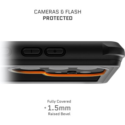 Ανθεκτική Αδιάβροχη Θήκη με Περιστρεφόμενο Κλιπ Ζώνης - Samsung Galaxy S24 Ultra - Ghostek Nautical 4 - Black (GHOCAS3724)