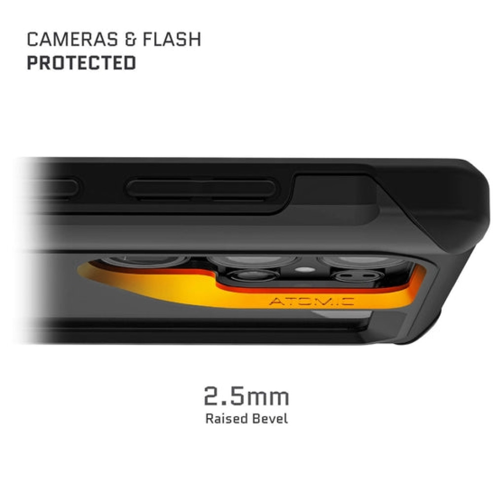 Διάφανη Ανθεκτική Θήκη - Samsung Galaxy S24 Ultra - Ghostek Atomic Slim 4 - Black (GHOCAS3702)