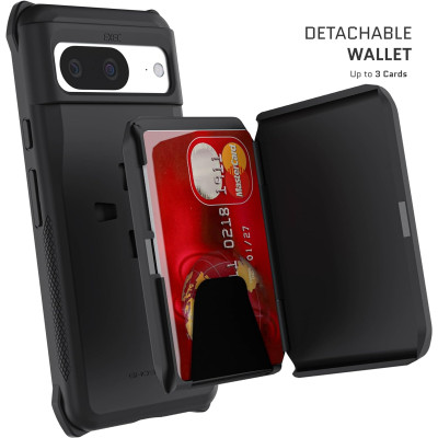 Ghostek Exec 6 - Ανθεκτική MagSafe Θήκη - Πορτοφόλι Google Pixel 8 - Black (GHOCAS3624)