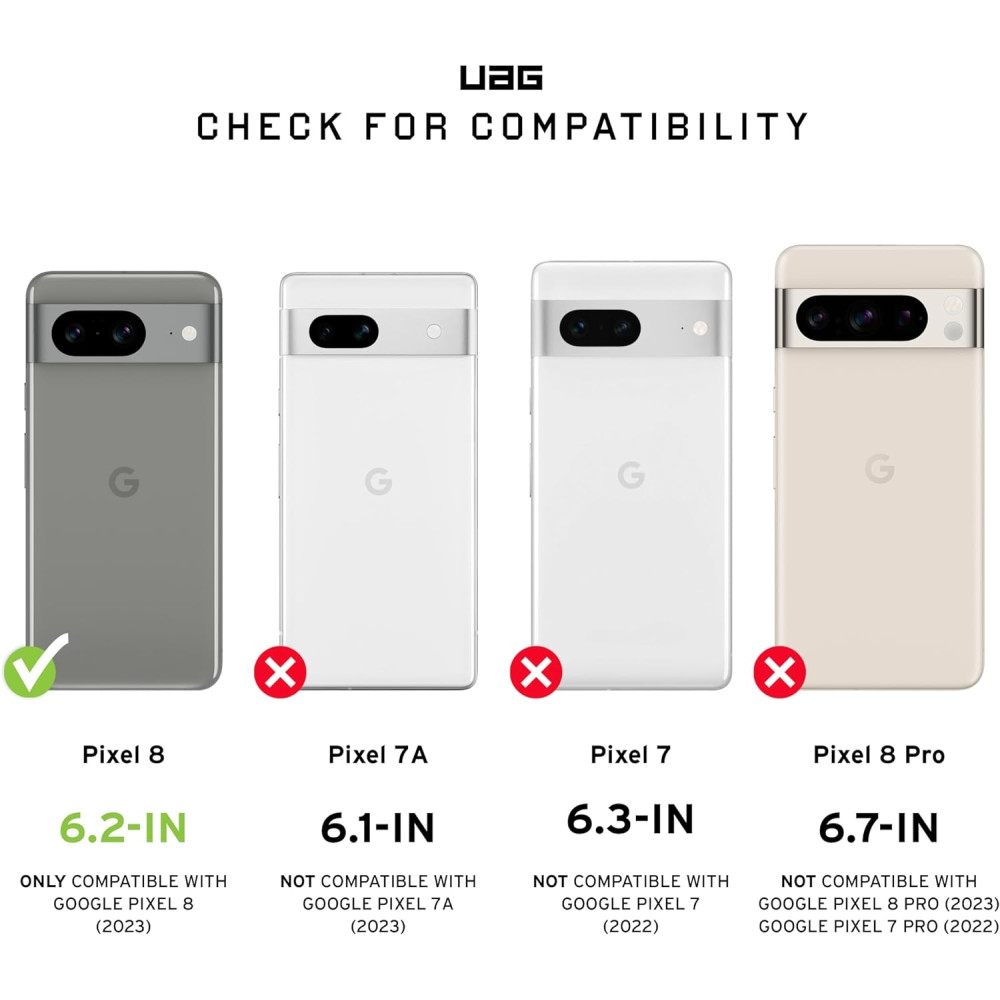 UAG Scout - Ανθεκτική Θήκη Σιλικόνης - Google Pixel 8 - Black (614318114040)