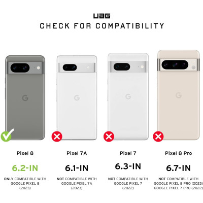 UAG Scout - Ανθεκτική Θήκη Σιλικόνης - Google Pixel 8 - Black (614318114040)