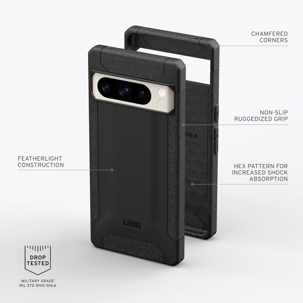 UAG Scout - Ανθεκτική Θήκη Σιλικόνης - Google Pixel 8 Pro - Black (614319114040)