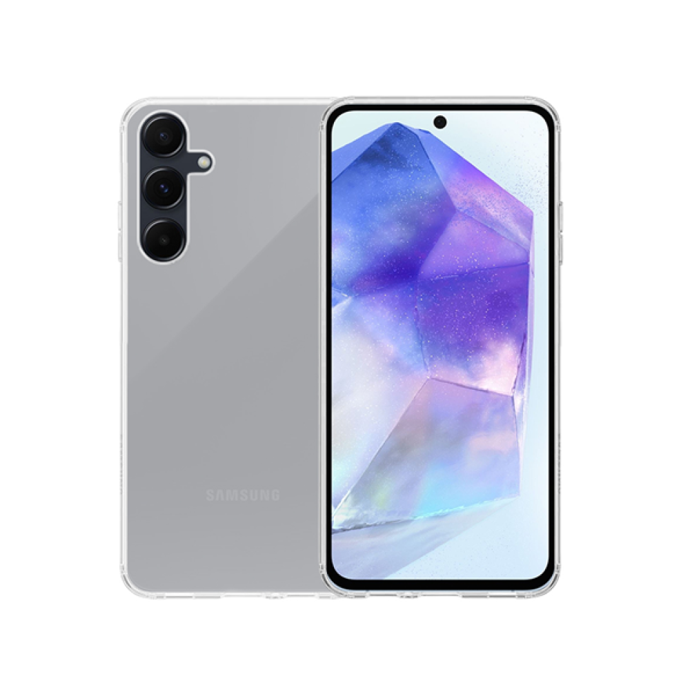 Σετ Διάφανη Θήκη Σιλικόνης & Full Face Tempered Glass - Samsung Galaxy A35 - Vivid Set Gelly Case & Full Face Tempered Glass - Transparent / Black (VIGELLY367GLASSBK)