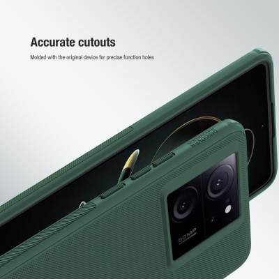Nillkin Super Frosted Shield Pro - Σκληρή Ανθεκτική Θήκη - Xiaomi 13T / 13T Pro - Deep Green (6902048270541)