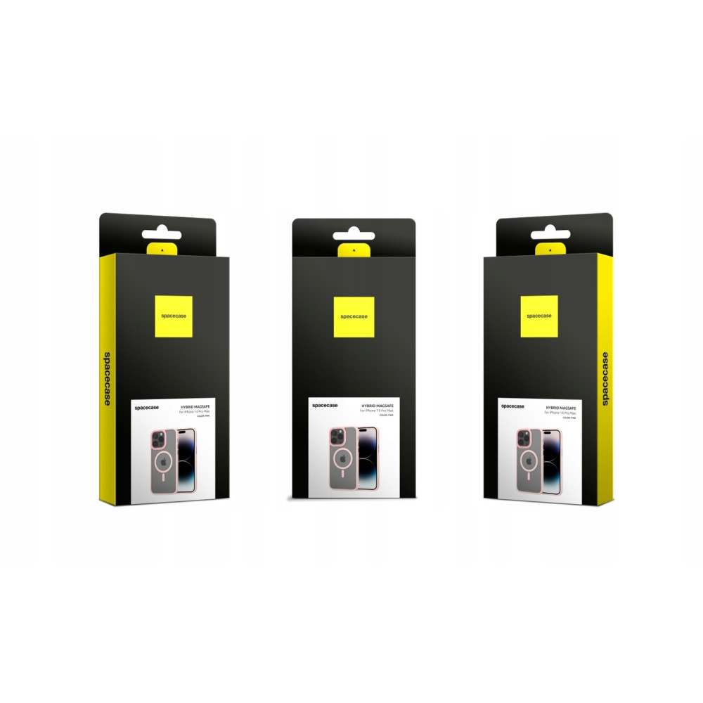 Spacecase Hybrid MagSafe - Σκληρή Ημιδιάφανη Θήκη MagSafe - Apple iPhone 14 Pro Max - Pink (5905719103095)