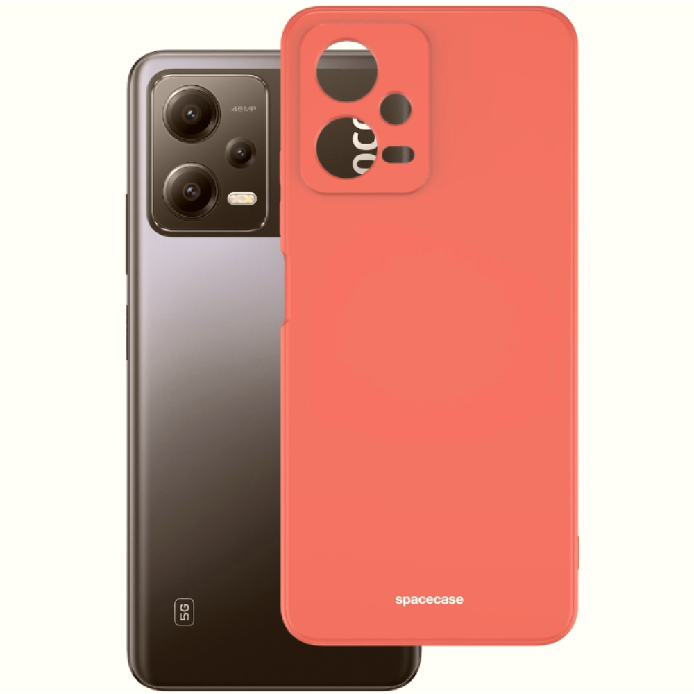 Spacecase Silicone Case - Θήκη Σιλικόνης Xiaomi Redmi Note 12 5G / Poco X5 - Red (5905123475368)
