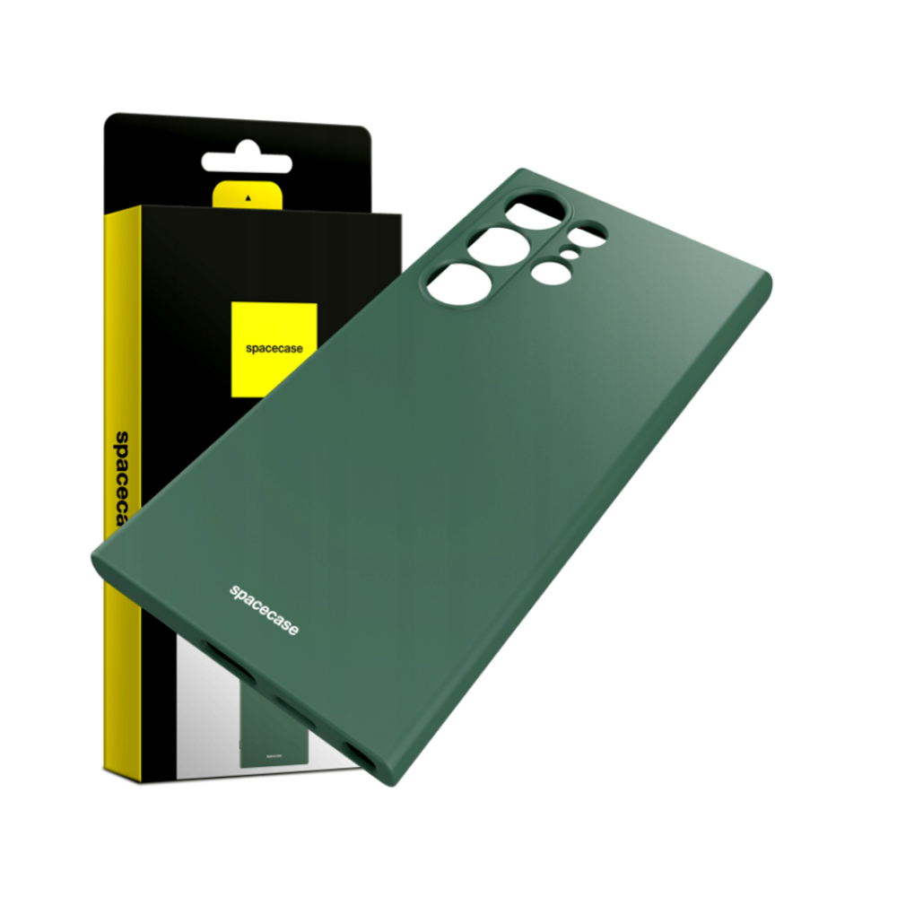 Θήκη Σιλικόνης - Samsung Galaxy S24 Ultra - Spacecase Silicone Case - Dark Green (5905719106645)