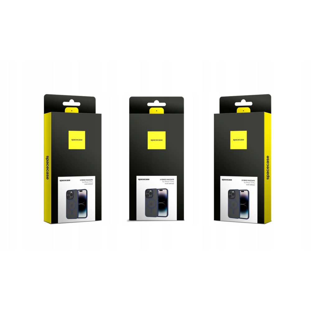 Spacecase Hybrid MagSafe - Σκληρή Ημιδιάφανη Θήκη MagSafe - Apple iPhone 14 Pro - Dark Blue (5905719103002)