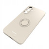 Θήκη Σιλικόνης με Μεταλλικό Μαγνητικό Ring Holder - Samsung Galaxy A55 - Spacecase Silicone Ring - Bone (5905719108793)